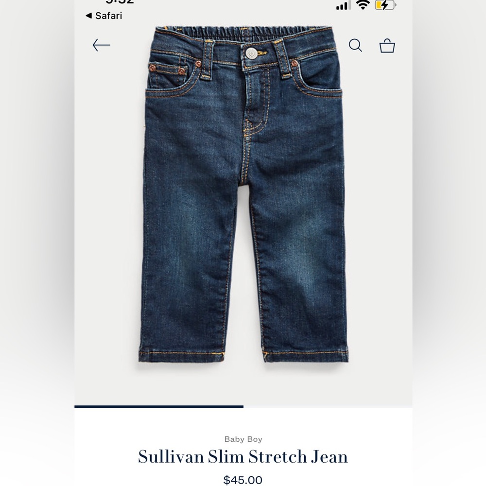 Polo Ralph Lauren Baby Boy Sullivan Slim stretch-18months-Worn 1xx